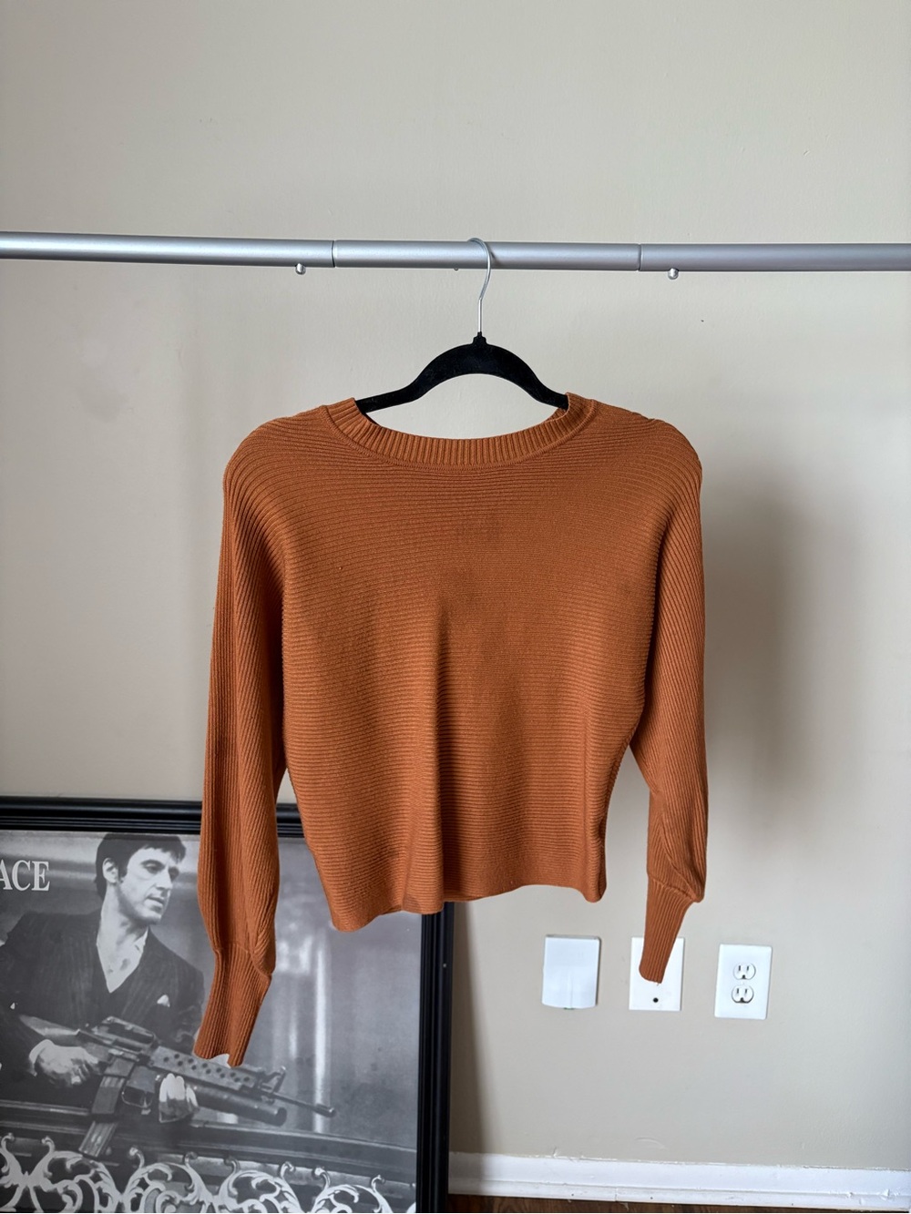 brown sweater